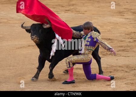 Torero espagnol Manuel Diaz Gonzalez El Cordobes. 21 juillet 2012, la Linea de la Concepcion, Espagne. Banque D'Images