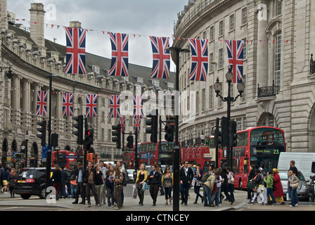 London Regent Street de Piccadilly Circus Banque D'Images
