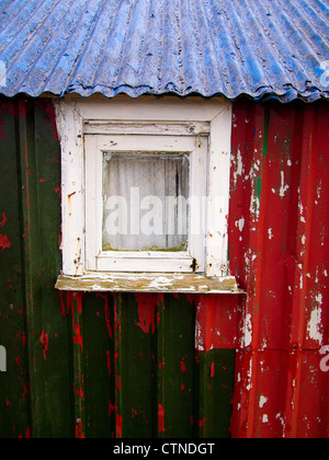 Fenêtre Shieling Détail, Isle Of Lewis, Scotland Banque D'Images