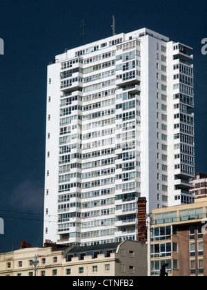 Sussex Heights, un quartier résidentiel de tour à Brighton, Angleterre. Banque D'Images