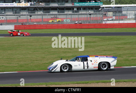 1969 Lola T70 Mk3b à Luffield Voiture de sport au monde Silverstone Classic Masters 22 Juillet 2012 Banque D'Images