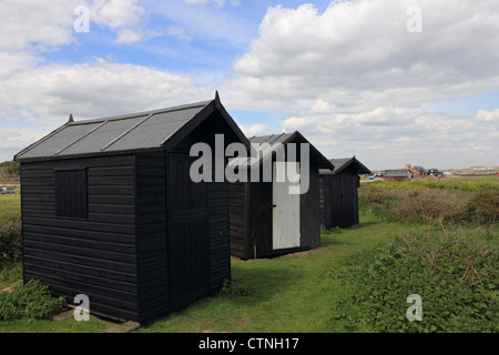 Cabanes de pêcheurs Walberswick Suffolk Angleterre UK Banque D'Images