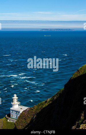 Hartland Point est un éperon rocheux du terrain sur la pointe nord-ouest de la côte du Devon en Angleterre. Banque D'Images