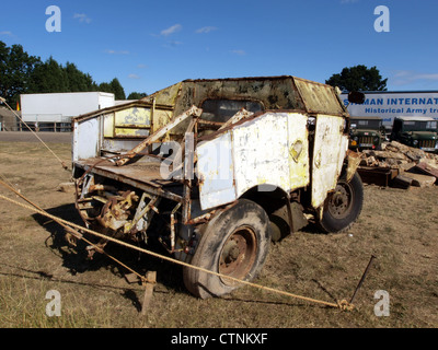 Morris Quad tracteur des armes à feu Banque D'Images