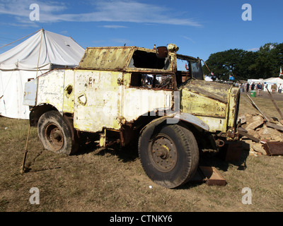 Morris Quad tracteur des armes à feu Banque D'Images