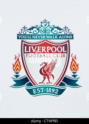 Logo du Club de football de Liverpool Banque D'Images