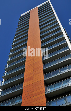 Virginie Quay highrise residential development, East London, Royaume-Uni Banque D'Images