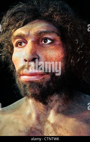 Espagne, Burgos : Reproduction d'une femme Homo rhodesiensis dans le Musée de l'évolution humaine Banque D'Images