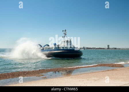 Île de Wight Southsea Portsmouth aéroglisseur Banque D'Images