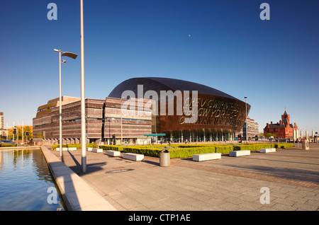 Wales Millennium Centre, la baie de Cardiff, Cardiff, Pays de Galles, Royaume-Uni Banque D'Images