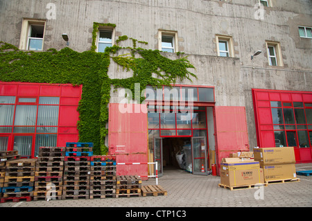 Flakturm IV bunker blockhaus de WW2 exterior Sankt Pauli Hambourg Allemagne Europe Banque D'Images