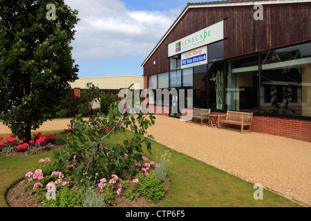 Springfields Outlet Shopping Centre, comté de Lincolnshire, Angleterre, RU Banque D'Images