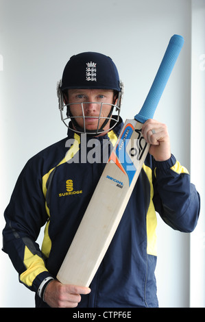 L'Angleterre et le Warwickshire cricketer Ian Bell Banque D'Images