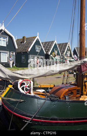 Vue sur la ville historique d'Edam, Pays-Bas Banque D'Images