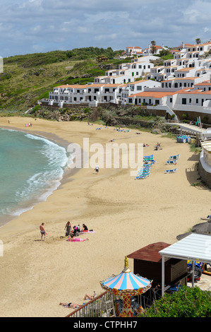 La plage de arenal d'en castell espagne Minorque Banque D'Images