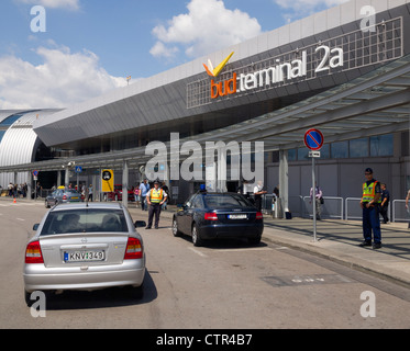 L'aéroport international Liszt Ferenc de Budapest terminal 2a, la Hongrie, l'Europe de l'Est Banque D'Images