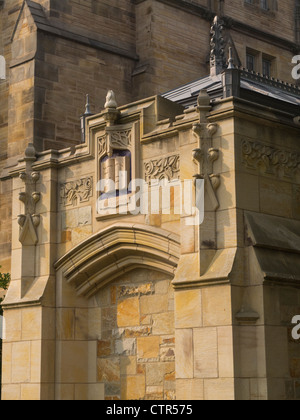 L'extérieur de la bibliothèque de basse à Yale New Haven Banque D'Images