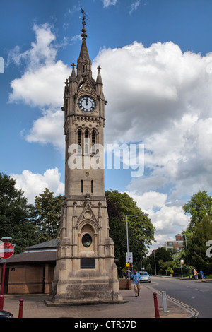 Tour de l'horloge à Surbiton Coronation Banque D'Images