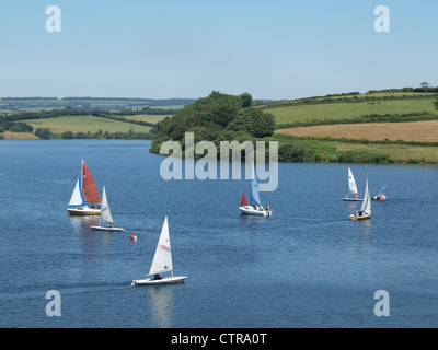 Dériveurs. Wimbaleball réservoir. Le Somerset. UK Banque D'Images