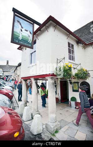 Le Greyhound Inn de Corfe village près de Swanage, Dorset, au sud-ouest, l'Angleterre. UK. Banque D'Images
