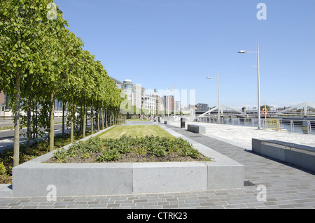 Promenade au bord de l'Atlantique à Quay à Glasgow, Ecosse Banque D'Images