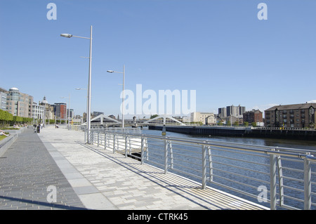 Promenade au bord de l'Atlantique à Quay à Glasgow, Ecosse Banque D'Images