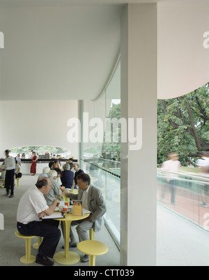 Serpentine Gallery pavilion cafe et rampe d'accès Banque D'Images