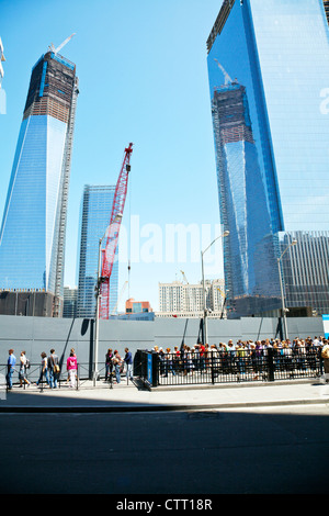 La tour de la liberté presque fini à New York, Manhattan. En construction à Ground Zero-américain Banque D'Images