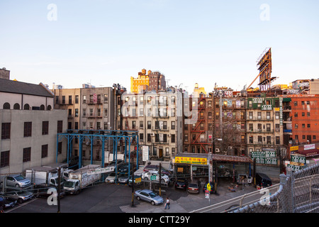 Skyline et des tours de China Town New York City Banque D'Images