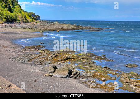 Le Northshore de Gaspé, près de Grande Vallee, Gaspé, Québec, Canada Banque D'Images