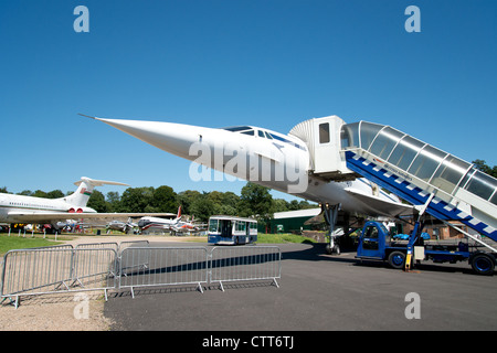 Expérience Concorde de British Airways à Brooklands Museum, Brooklands, Weybridge, Surrey, Angleterre, Royaume-Uni Banque D'Images