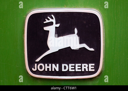 Tracteur John Deere badge. Banque D'Images