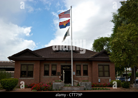 Musée de la Société historique de Scottsdale dans ancienne école de la rue principale du centre commercial Scottsdale Arizona vieux civique Banque D'Images