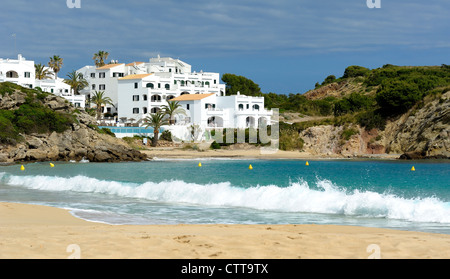 La plage de Arenal d'en Castell espagne Minorque Banque D'Images