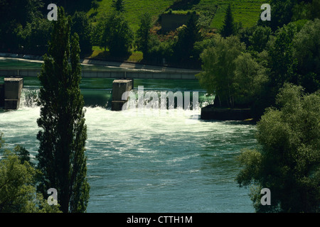 La centrale électrique de l'eau, Stein am Rhein, Suisse Banque D'Images