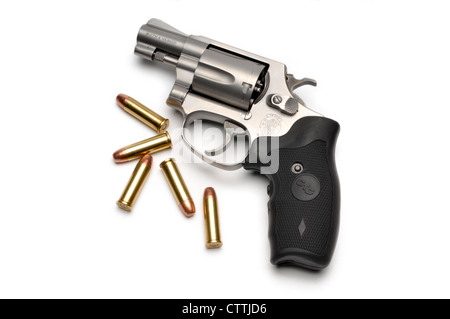 Smith et Wesson lady smith 38 balles de revolver et pistolet spécial Banque D'Images