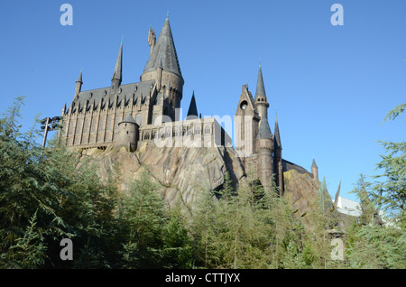 Le Château de Poudlard à l'intérieur du monde magique de harry potter à Universal Islands of Adventure à Orlando en Floride. Banque D'Images