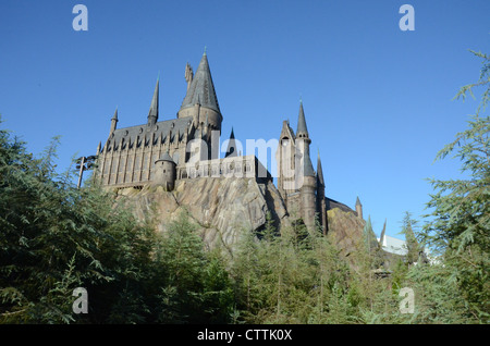 Le Château de Poudlard à l'intérieur du monde magique de harry potter à Universal Islands of Adventure à Orlando en Floride. Banque D'Images