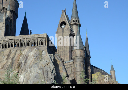 Le Château de Poudlard à l'intérieur du monde magique de harry potter à Universal Islands of Adventure à Orlando en Floride. Banque D'Images