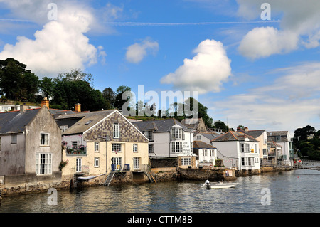 Front de mer à Fowey Cornwall Banque D'Images