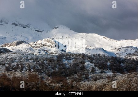 Randonnée sur le lac Ercina, parc national des Picos de Europa, Covadonga, dans les Asturies, Espagne Banque D'Images