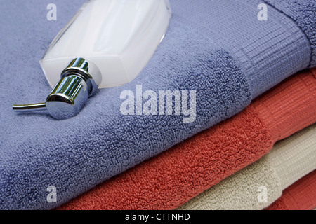 Serviettes de bain Banque D'Images