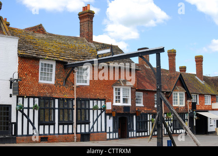 Ancienne auberge et hôtel en partie originale de Crawley. West Sussex. L'Angleterre Banque D'Images