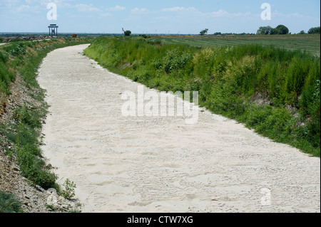 Canal de l'amitié s'assécha par suite de la sécheresse de Lamar, Colorado. Banque D'Images