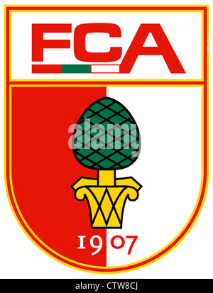 Logo de l'équipe allemande de football FC Augsburg. Banque D'Images