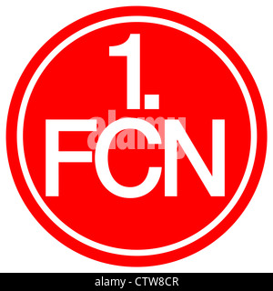 Logo de l'équipe allemande de football 1. FC Nuremberg. Banque D'Images