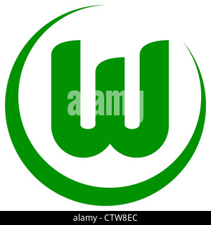 Logo de l'équipe allemande de football du VfL Wolfsburg. Banque D'Images