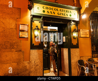 Chocolateria San Gines, Madrid, Espagne Banque D'Images