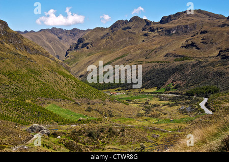 Beau paysage du Parque Cajas, en Équateur. Banque D'Images