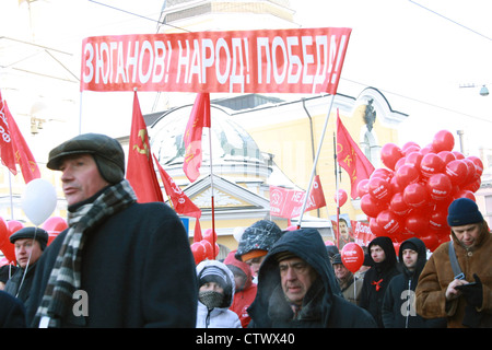 Saint-pétersbourg, Russie - Février 4, 2012 : des élections libres Banque D'Images